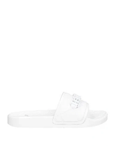 Baldinini Woman Sandals White Size 5 Rubber
