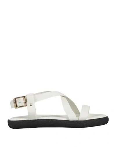 Baldinini Woman Sandals White Size 6 Leather