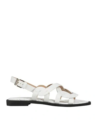 Baldinini Woman Sandals White Size 6 Calfskin