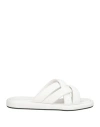 Baldinini Woman Sandals White Size 8 Leather In White
