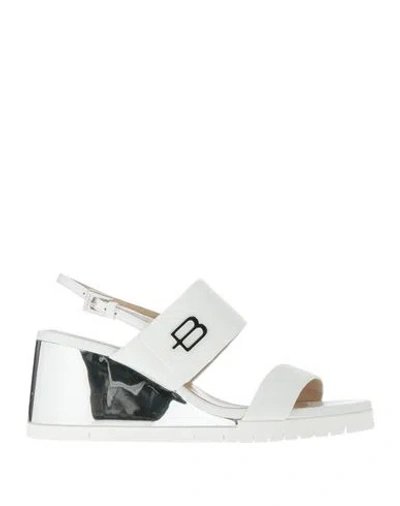 Baldinini Woman Sandals White Size 8 Leather