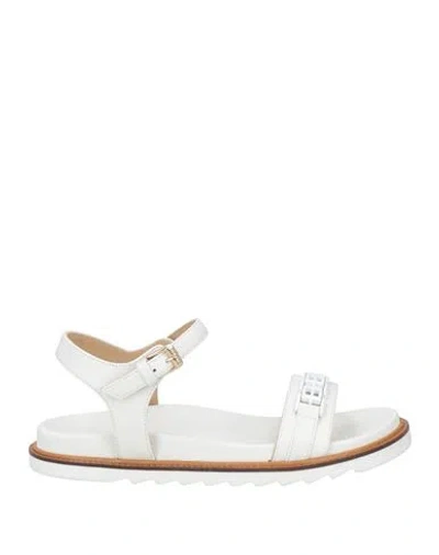 Baldinini Woman Sandals White Size 9 Calfskin