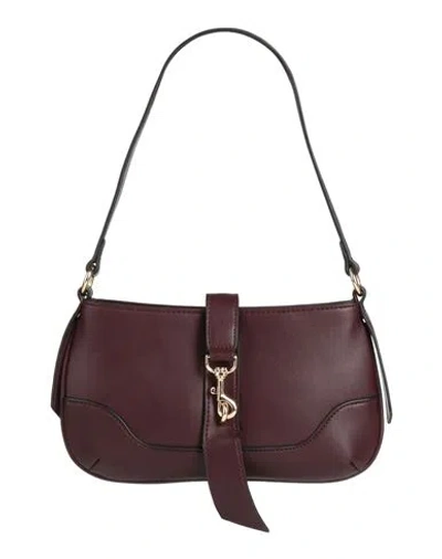 BALDININI BALDININI WOMAN SHOULDER BAG DEEP PURPLE SIZE - POLYURETHANE