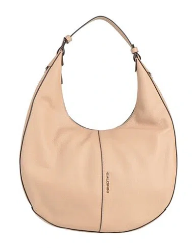 Baldinini Woman Shoulder Bag Sand Size - Calfskin, Pvc - Polyvinyl Chloride