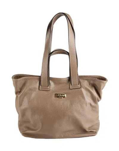 Baldinini Woman Shoulder Bag Taupe Size - Leather In Grey