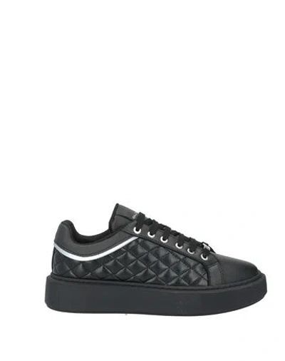 Baldinini Woman Sneakers Black Size 7 Leather