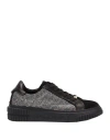 Baldinini Woman Sneakers Black Size 8 Calfskin