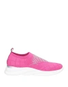 Baldinini Woman Sneakers Fuchsia Size 6 Textile Fibers In Pink