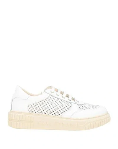 Baldinini Woman Sneakers Off White Size 7 Calfskin