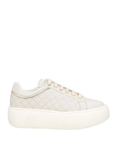 Baldinini Woman Sneakers Off White Size 9 Leather
