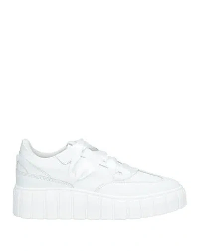 Baldinini Woman Sneakers White Size 11 Calfskin