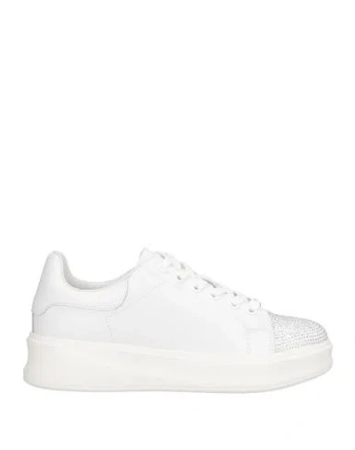 Baldinini Woman Sneakers White Size 5 Calfskin