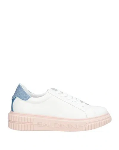 Baldinini Woman Sneakers White Size 6.5 Calfskin