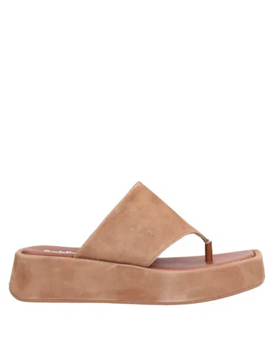 Baldinini Toe Strap Sandals In Brown