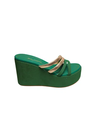 Baldinini-shoes D4e201p5camo5016 Baldinini Shoes Women's Suede Green In Multi