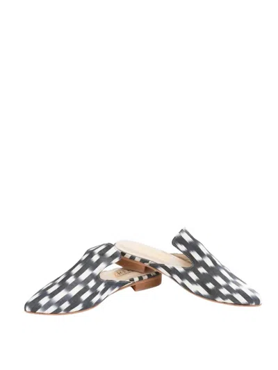 Baldiz Women's Amelia Slide Sandals In Black,white In Multi
