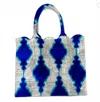 Baldiz Women's Hazel Scalloped Tote In White/ Blue In Multi