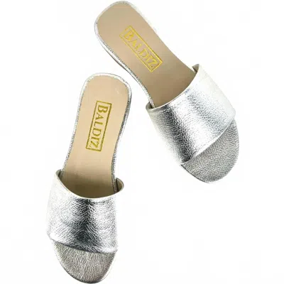 Baldiz Women's Kat Slide Sandal In Silver