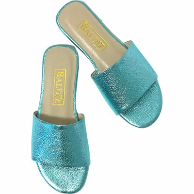 Baldiz Women's Kat Slide Sandal In Turquoise In Blue
