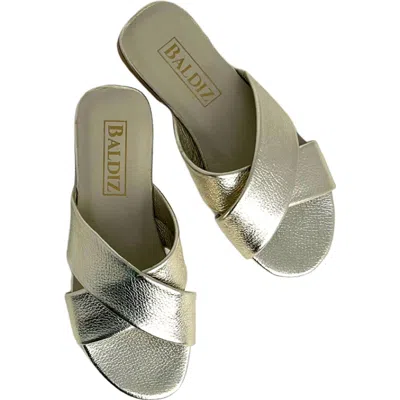 Baldiz Women's Kate Slide Sandal In Gold