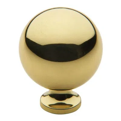 Baldwin 1 1/4" Diameter Round Knob In Polished Brass