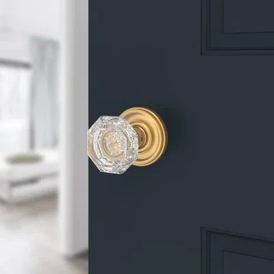 Baldwin 2.1875 X 2.1875 X Lifetime (pvd) Satin Brass Round