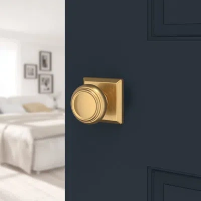 Baldwin 2.21875 X 2.21875 X Lifetime (pvd) Satin Brass Round