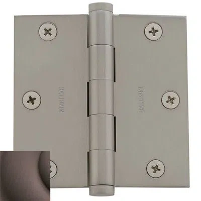 Baldwin 3.5" H X 3.5" W Butt Bearing Single Door Hinge In Venetian Bronze