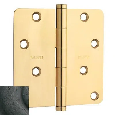 Baldwin 4" H X 4" W Butt Bearing Single Door Hinge In Distressed Oil Rubbed Bronze
