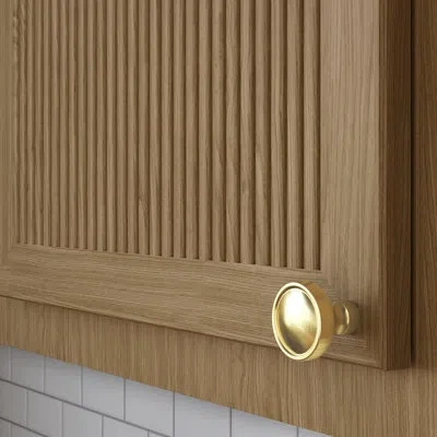 Baldwin 4402 Tulip Knob, 1.25" In Satin Brass
