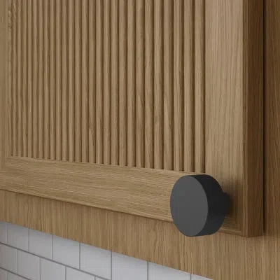Baldwin 4405 Contemporary Knob, 1.5" In Satin Black