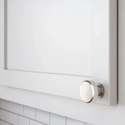 Baldwin 4410 Bevel Knob, 1.25" In Satin Nickel