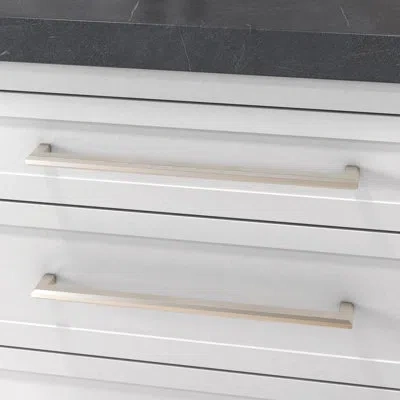 Baldwin 4415 Bevel Appliance Pull, 18" Ctc In Satin Nickel