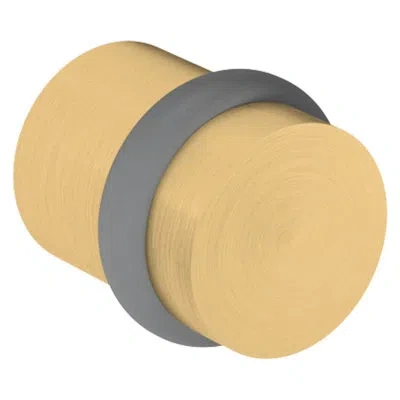 Baldwin 4505 Universal Floor Bumper In Satin Brass