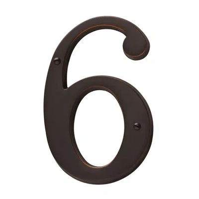 Baldwin 4.75" H Brass House Number In Venetian Bronze