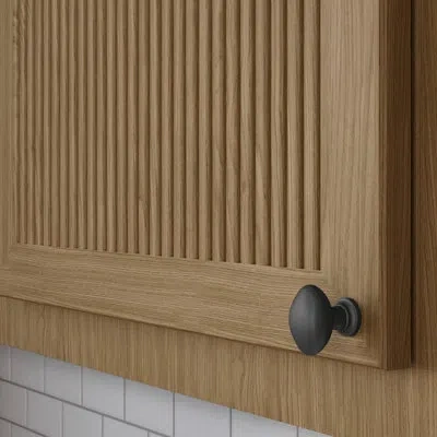 Baldwin 4910 Oval Knob In Satin Black