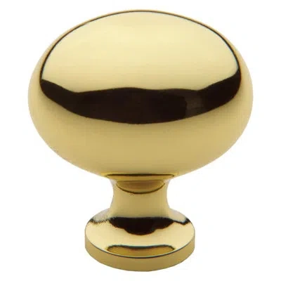 Baldwin 4913 Oval Knob In Non-lacquered Brass