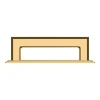 Baldwin 4940 Transitional Back Plate In Polished Brass