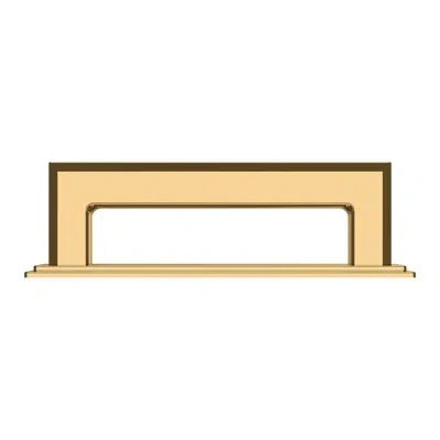 Baldwin 4940 Transitional Back Plate In Polished Brass