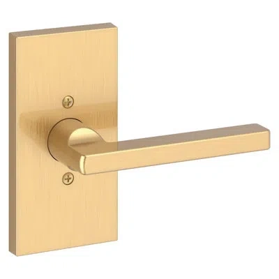 Baldwin 5 H X 5.53125 W X 5 Double Dummy Door Lever In Satin Brass