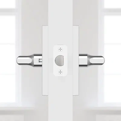 Baldwin 5 H X 5.53125 W X 5 Privacy (bed & Bath) Door Lever In Polished Chrome