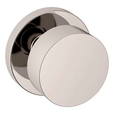 Baldwin 5055 Knob With 5046 Rose, Passage, In Lifetime (pvd) Polished Nickel