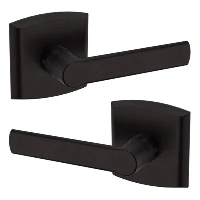 Baldwin 5485v Soho Double Dummy Door Lever With R026 Rose In Oil Rubbed Bronze
