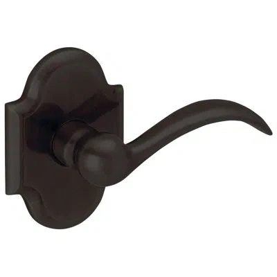 Baldwin Beavertail Privacy Door Lever With R030 Rose In Oil Rubbed Bronze
