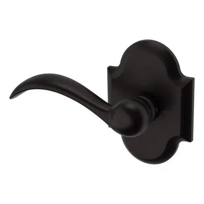 Baldwin Beavertail Single Dummy Door Lever With R030 Rose In Oil Rubbed Bronze