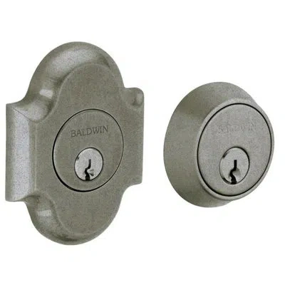Baldwin Boulder Arched Double Cylinder Deadbolt In Satin Black