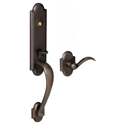 Baldwin Boulder Lower Half Handleset Door Lever In Distressed Oil Rubbed Bronze