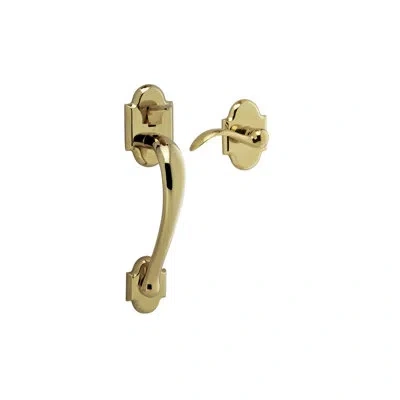 Baldwin Boulder Lower Half Handleset Door Lever In Lifetime Brass