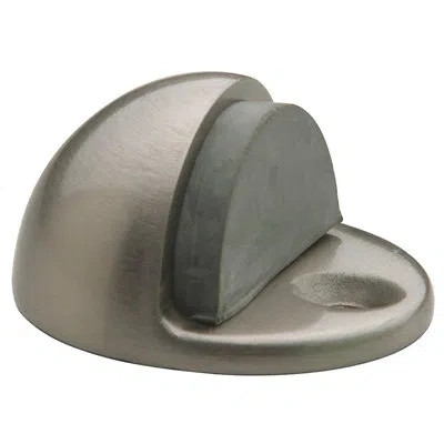 Baldwin Brass Floor Mount Stop In Satin Nickel