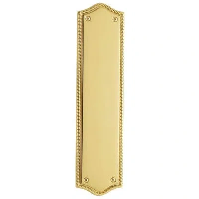 Baldwin Bristol Push Plate In Lifetime Brass